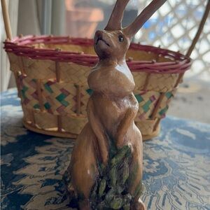 Charming Brown Rabbit Figurine